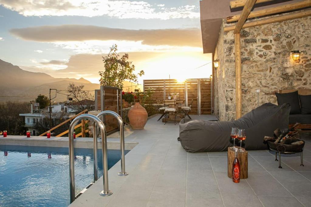 Lasithi Luxury Villa Mesa Lasithi Exterior photo